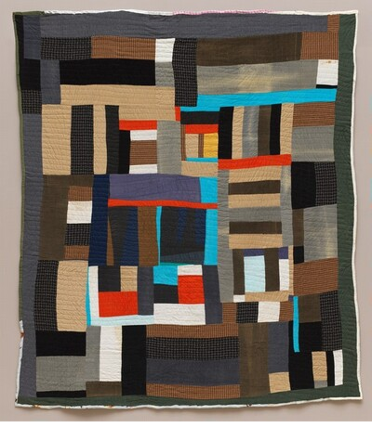 Mary Lee Bendolph, Blocks and Strips, 2002, wool, cotton, corduroy, National Gallery of Art, Washington, Patrons’ Permanent Fund and Gift of the Souls Grown Deep Foundation